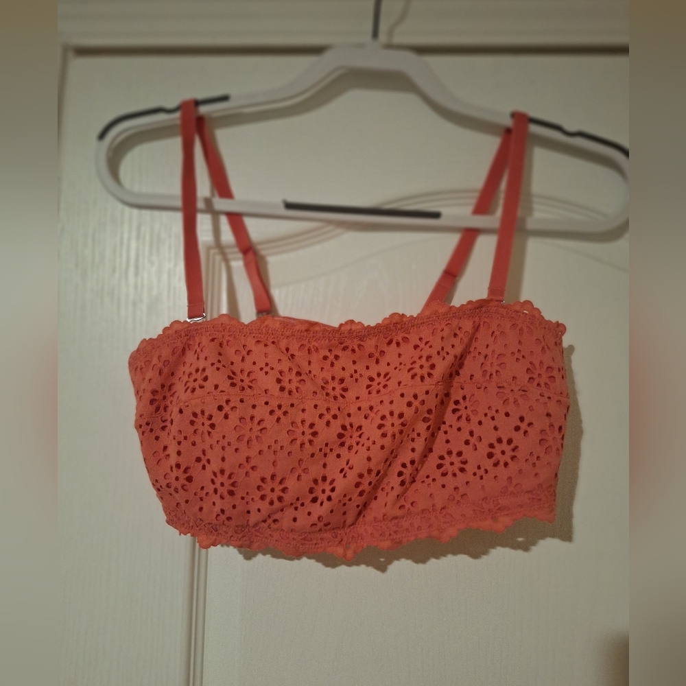 Lace‎ Bralette in Coral NWOT Auden M